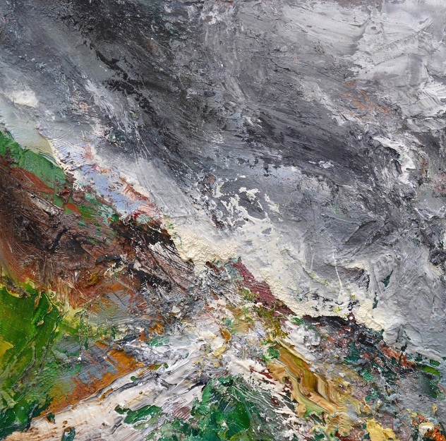 'Rocky Coastline, Offshore Storm' by artist Matthew Bourne